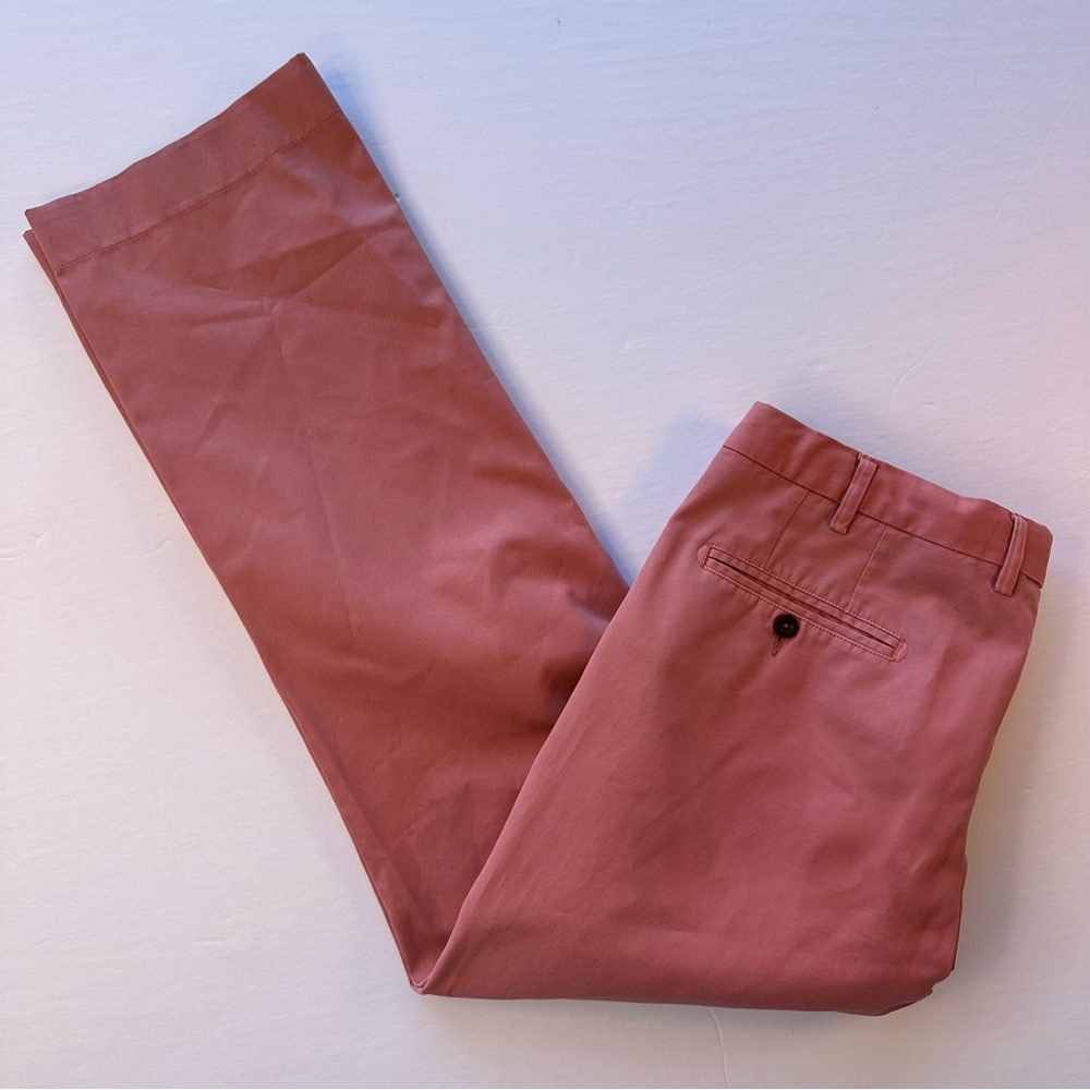 Sid Mashburn Pants Mens Size 34 Cotton Twill Chino Trousers Pink Preppy